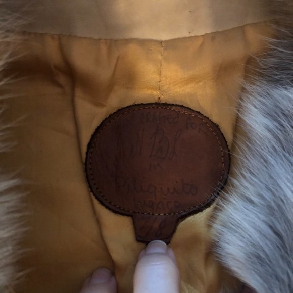 North Beach Leather Jacket, Vest, Pants 3 Piece Matching Set 70s Vintage Hippie - Picture 10 of 10